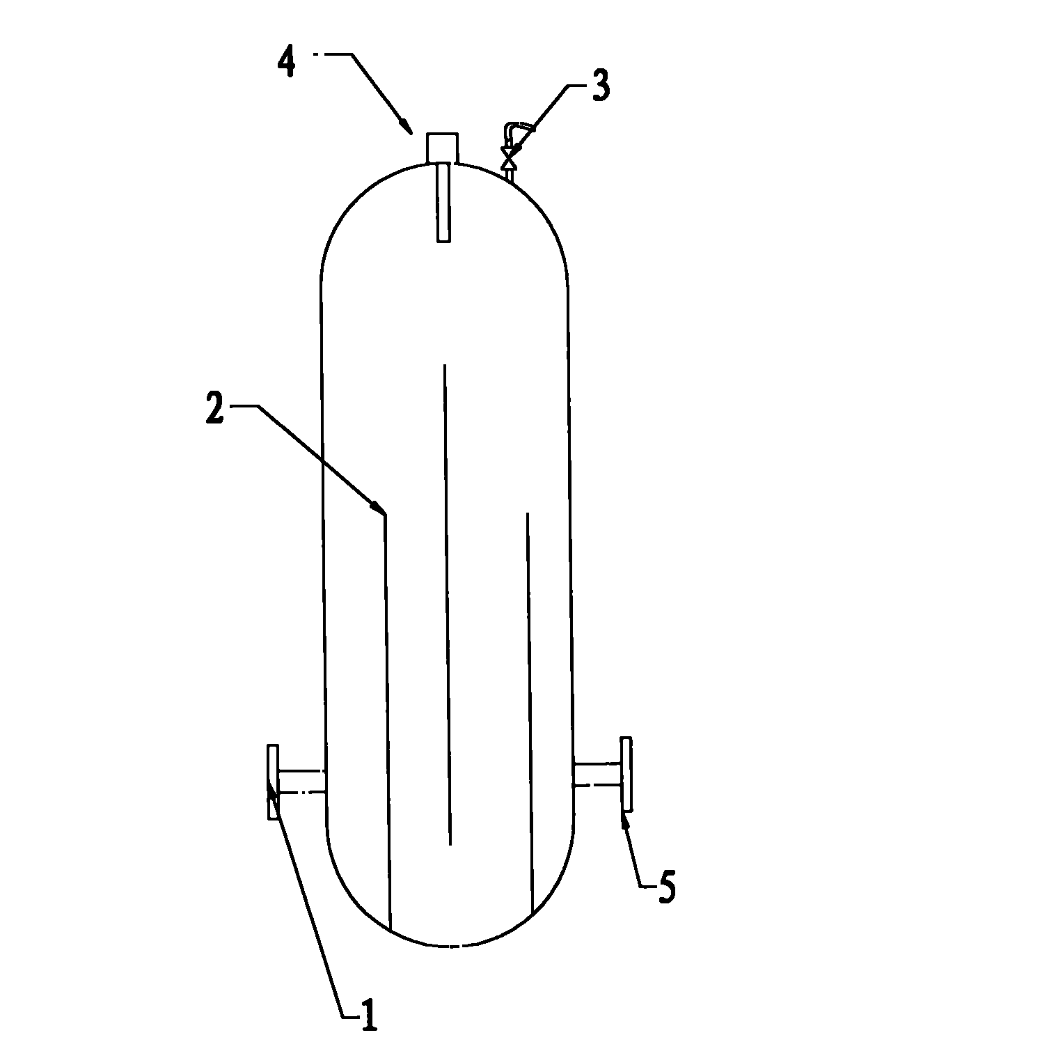 Gas-liquid equilibrium dissolved air vessel