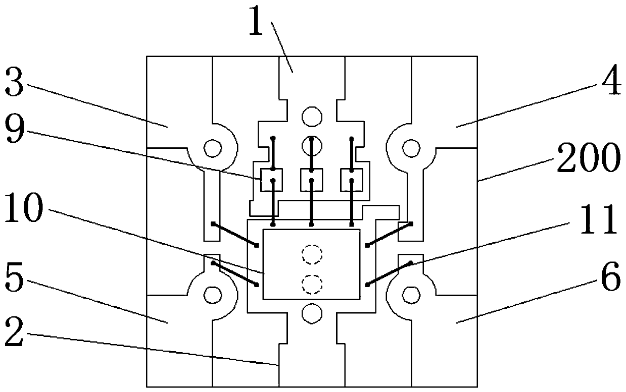 A back-mounted SMD LED dedicated to transparent substrates