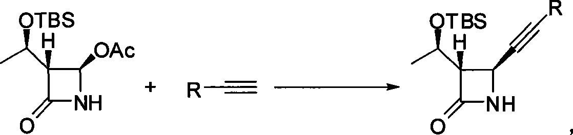 Method for preparing 4-alkynyl azetidin-2-one