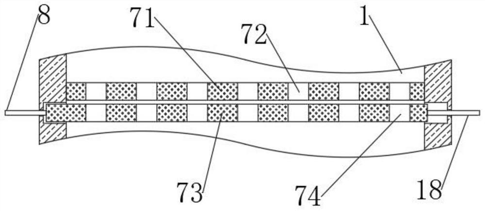 Stirring device used for processing of PE blown film raw material particles