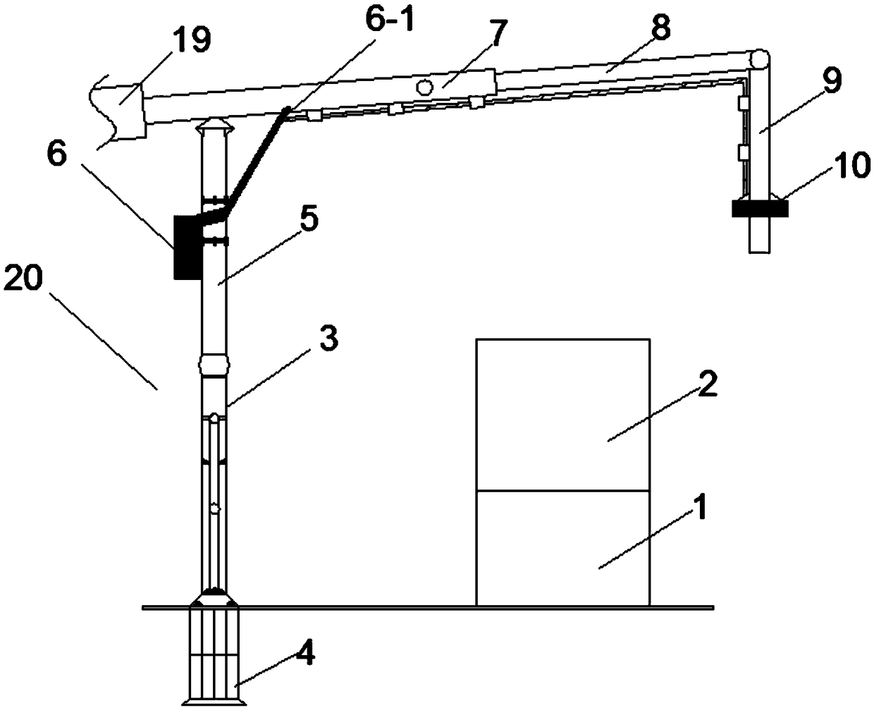 Intelligent dispersed material suction and conveying system