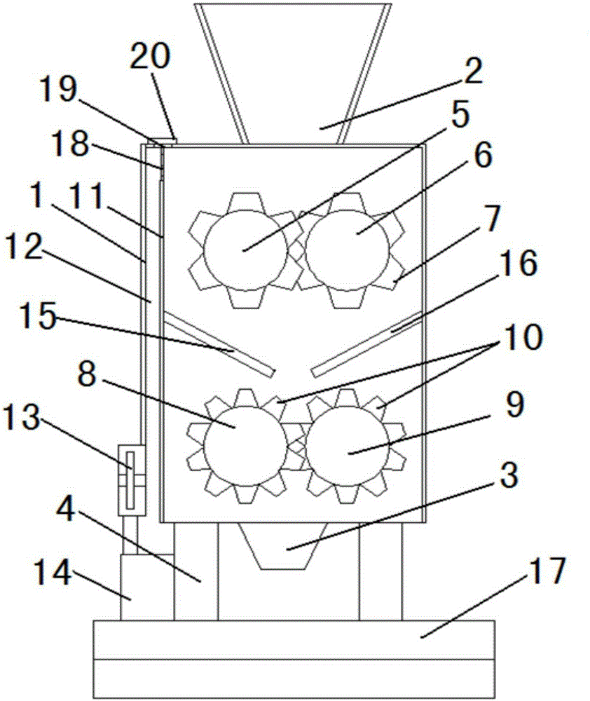 Multistage crusher for mining use