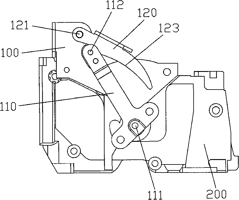 Auxiliary switching-in device of low-voltage circuit breaker