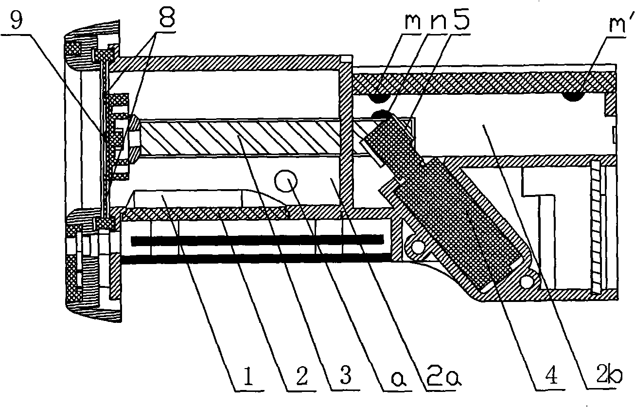 Fully automatic piston type fingerprint sweat collecting chamber