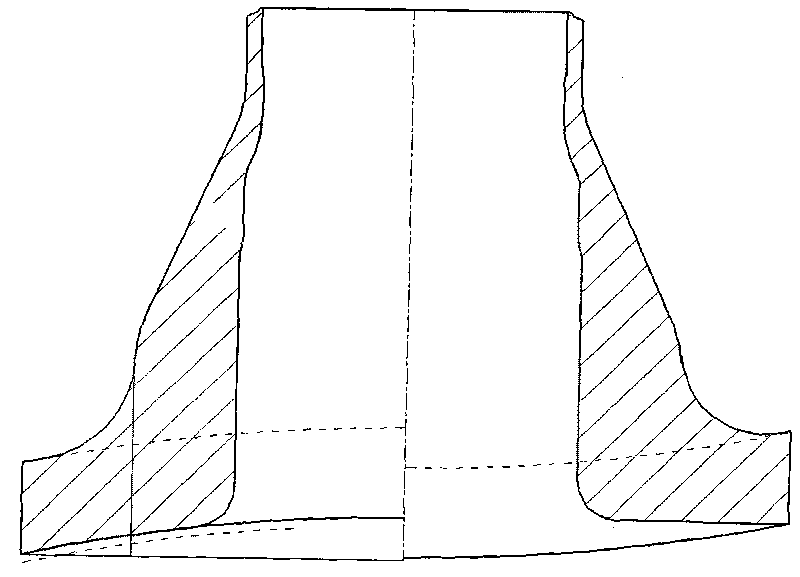 Forging method of water supply connecting tube and secondary side manhole