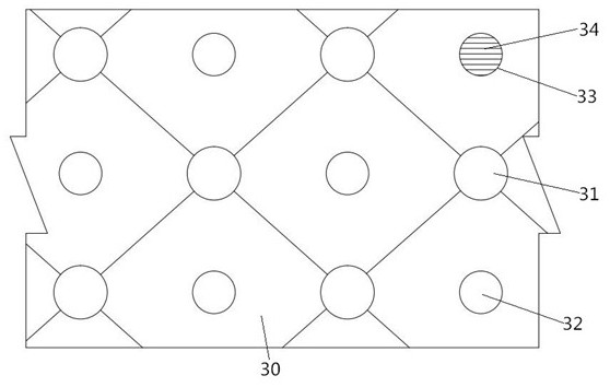 Slope greening planting V-shaped groove and construction method thereof