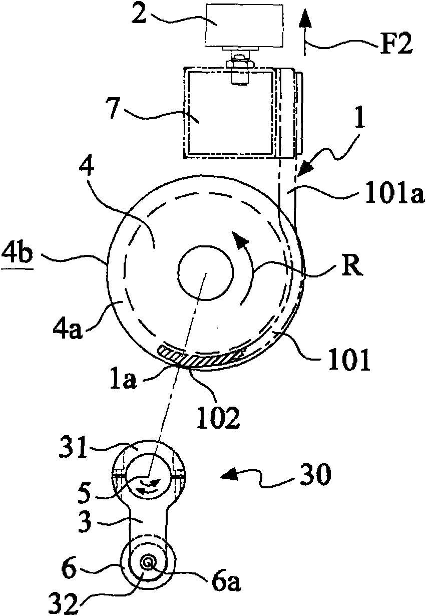 Thin paper winding device with planet breaking mechanisms and thin paper breaking method thereof