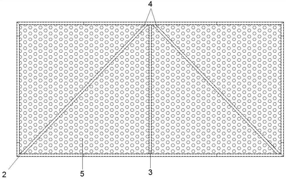 A connection method of a prefabricated steel mesh protection system for an outer protective frame body