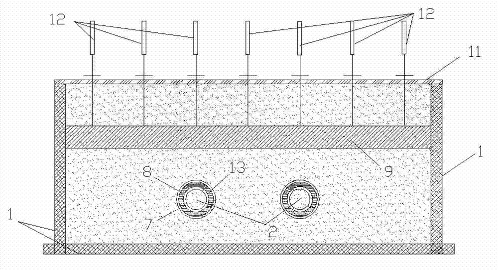 Indoor model experience device with existing tunnel affected by double subway construction