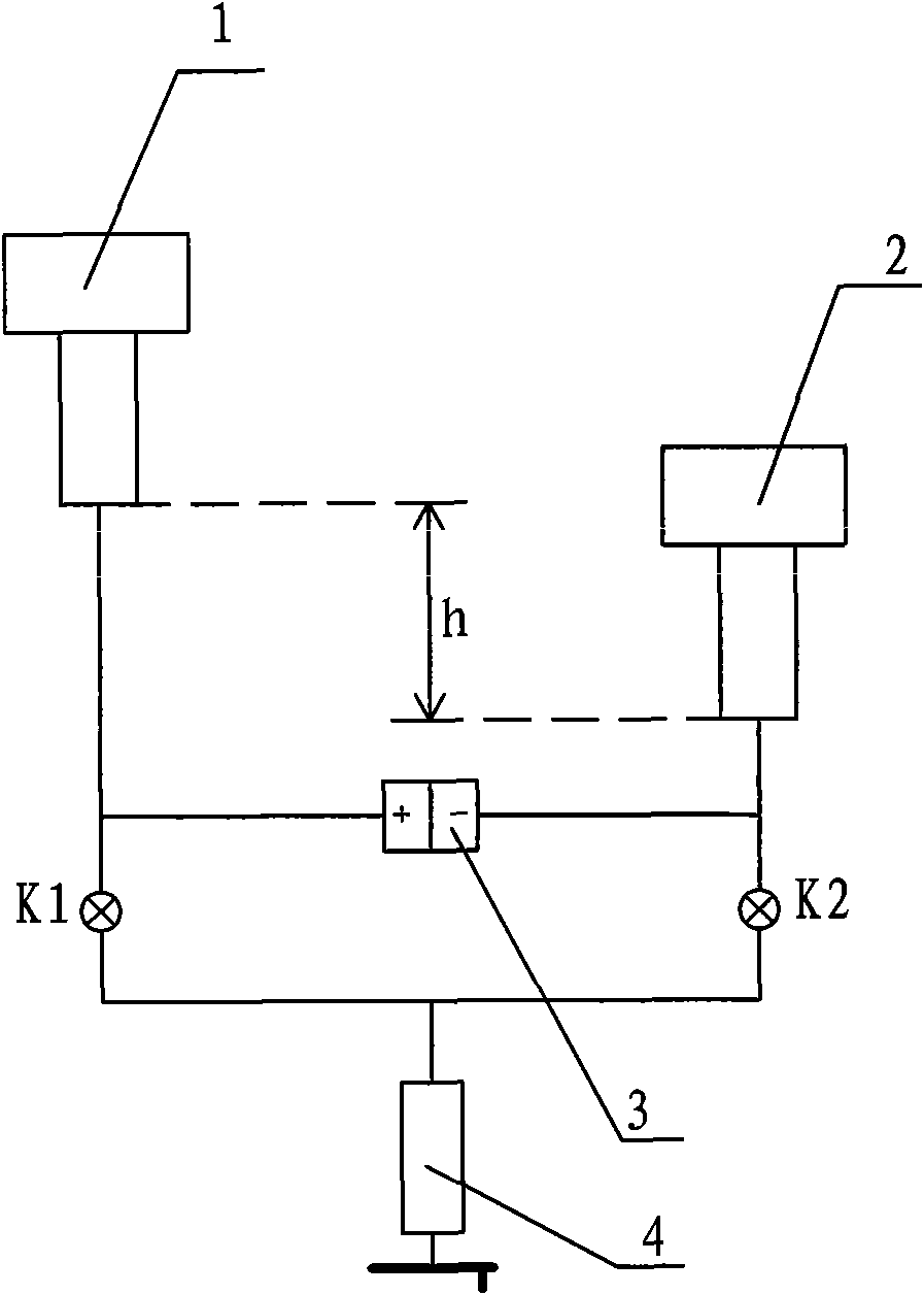 Piston type or buoy type pressure meter effective area measuring method