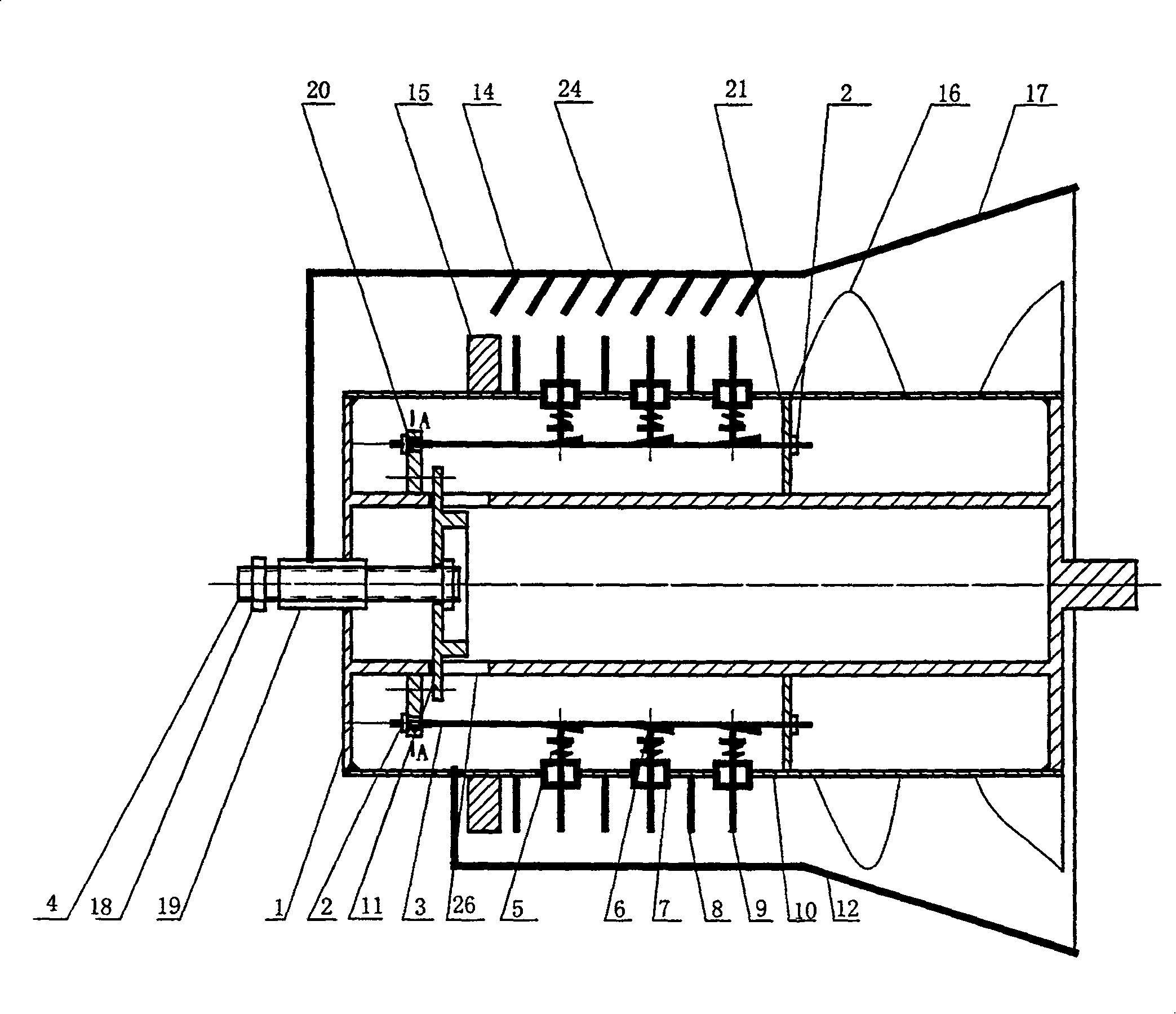 Adjustable axial-flow type drum thresher