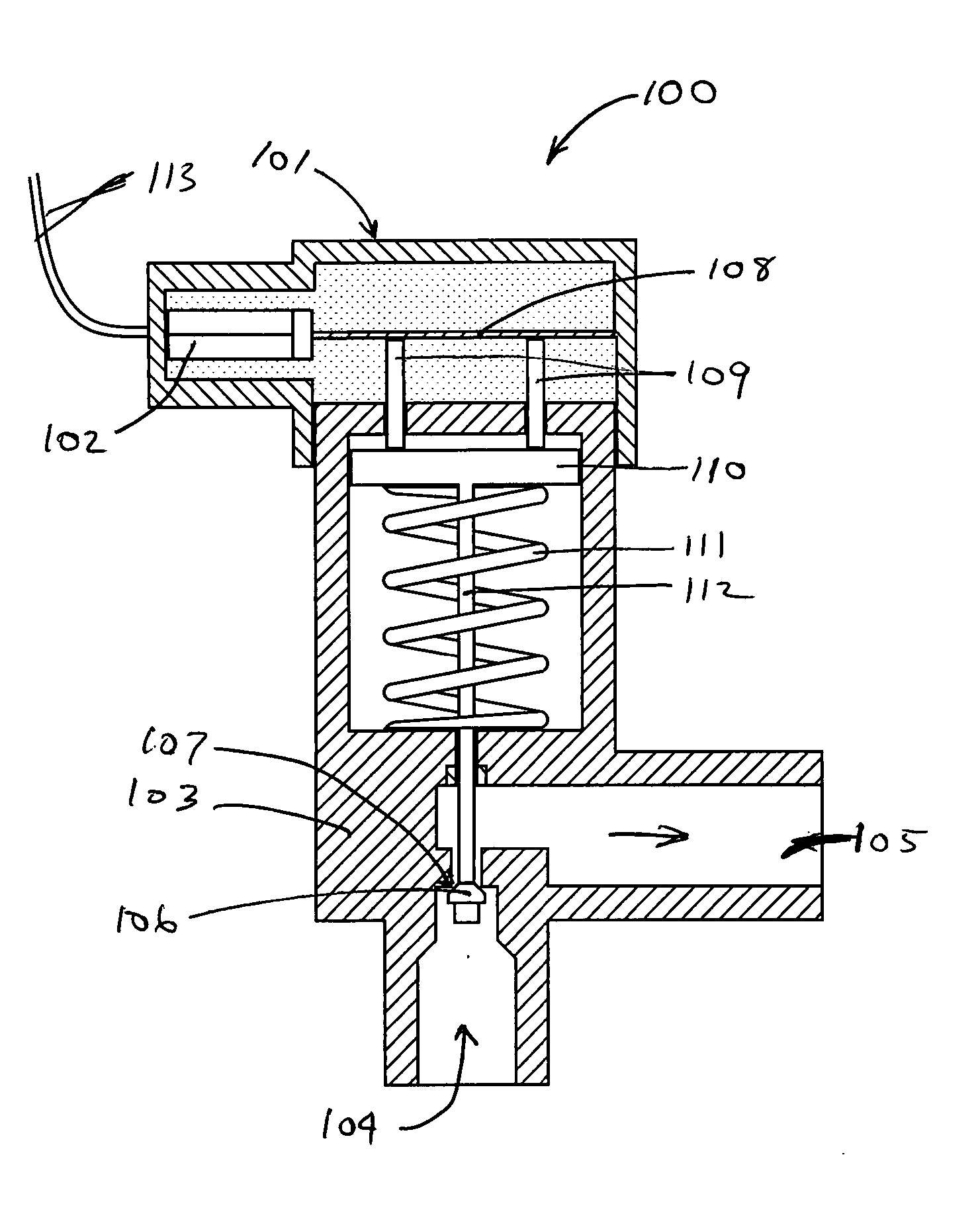 Valves having a thermostatic actuator controlled by a peltier device