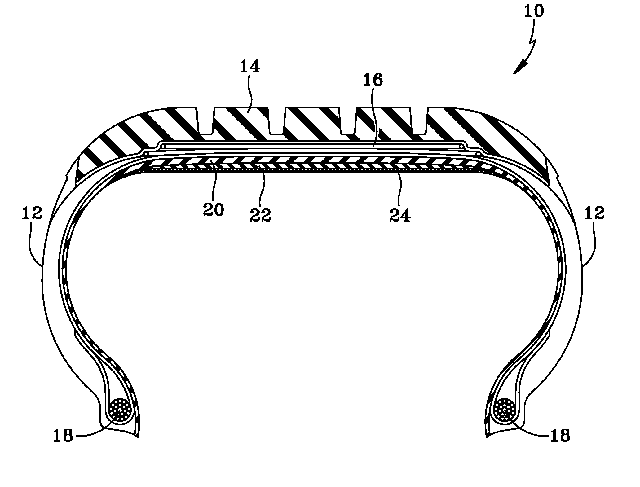 Pneumatic Tire Having Built-In Sealant Layer And Preparation Thereof