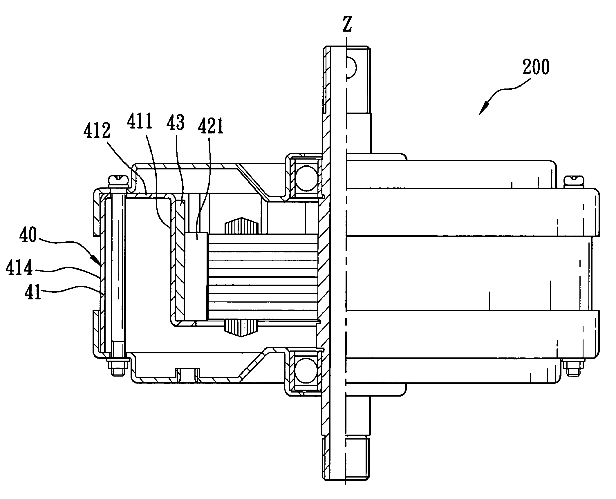 Ceiling fan motor