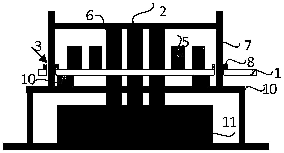 Lifting device for bearing wafer