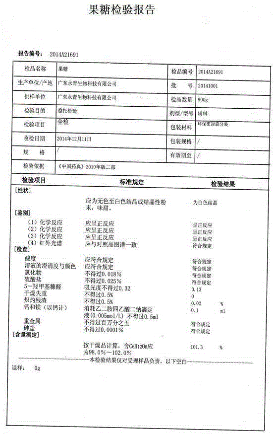 Purification method for HFCS (high fructose corn syrup) in fructose production process