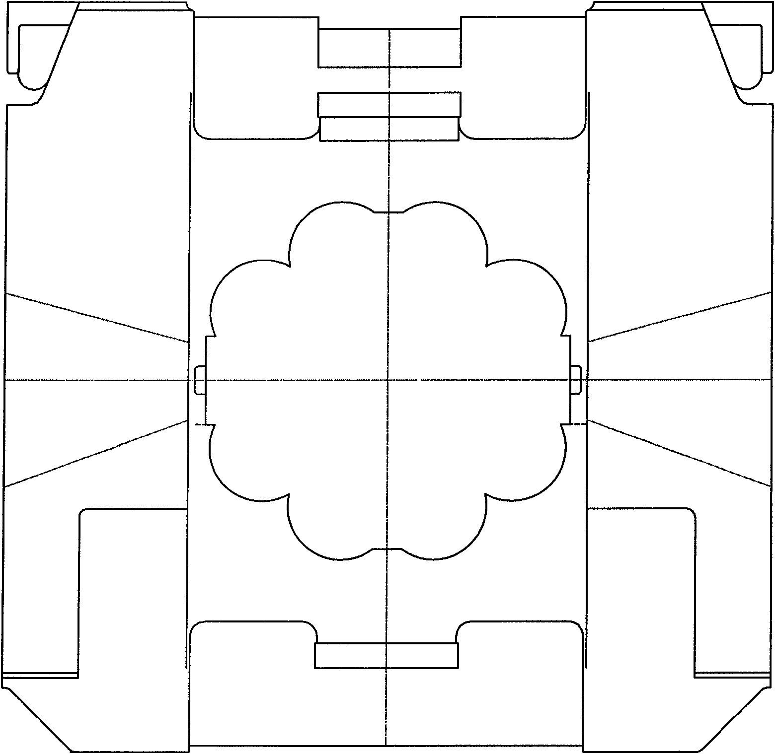 20-roll rolling mill comprising upper and lower splitting integrated roll box and method for replacing rolls thereof