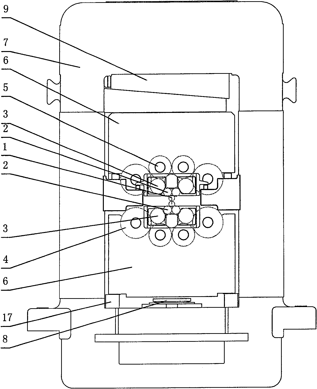 20-roll rolling mill comprising upper and lower splitting integrated roll box and method for replacing rolls thereof