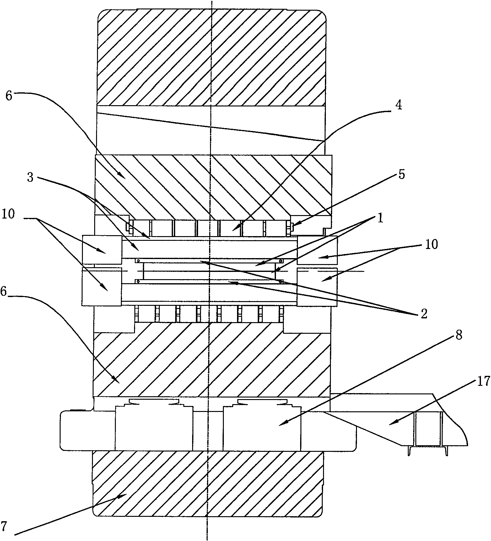 20-roll rolling mill comprising upper and lower splitting integrated roll box and method for replacing rolls thereof