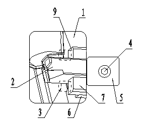 Inclined core-pulling mechanism of plastic injection mold