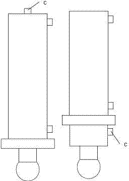 Double-port supporting locking oil cylinder and control method of double-port supporting locking oil cylinder