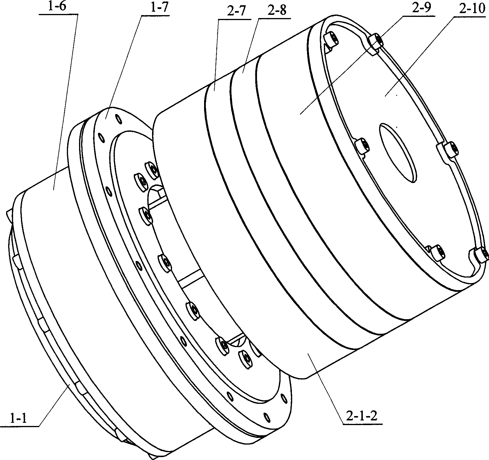 Modularized joint of space manipulator