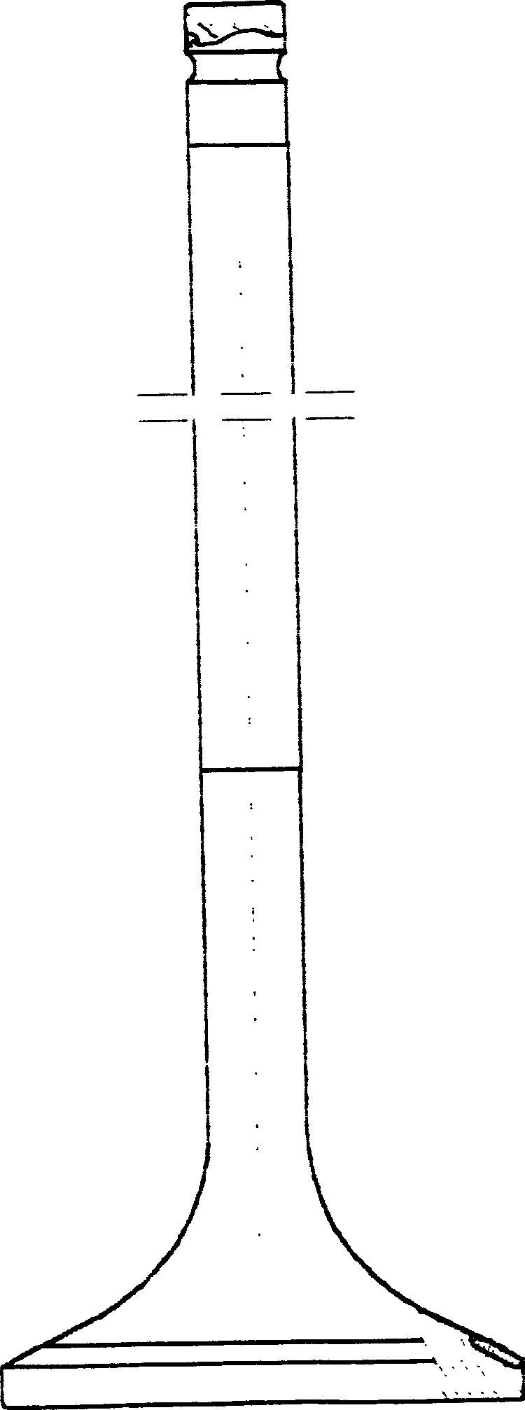 Double-metal exhaust gate for diesel engine of diesel locomotive and its manufacture