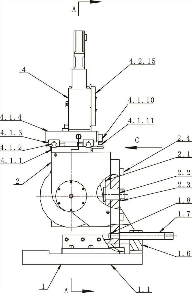 Self-driven double-guide-wheel device