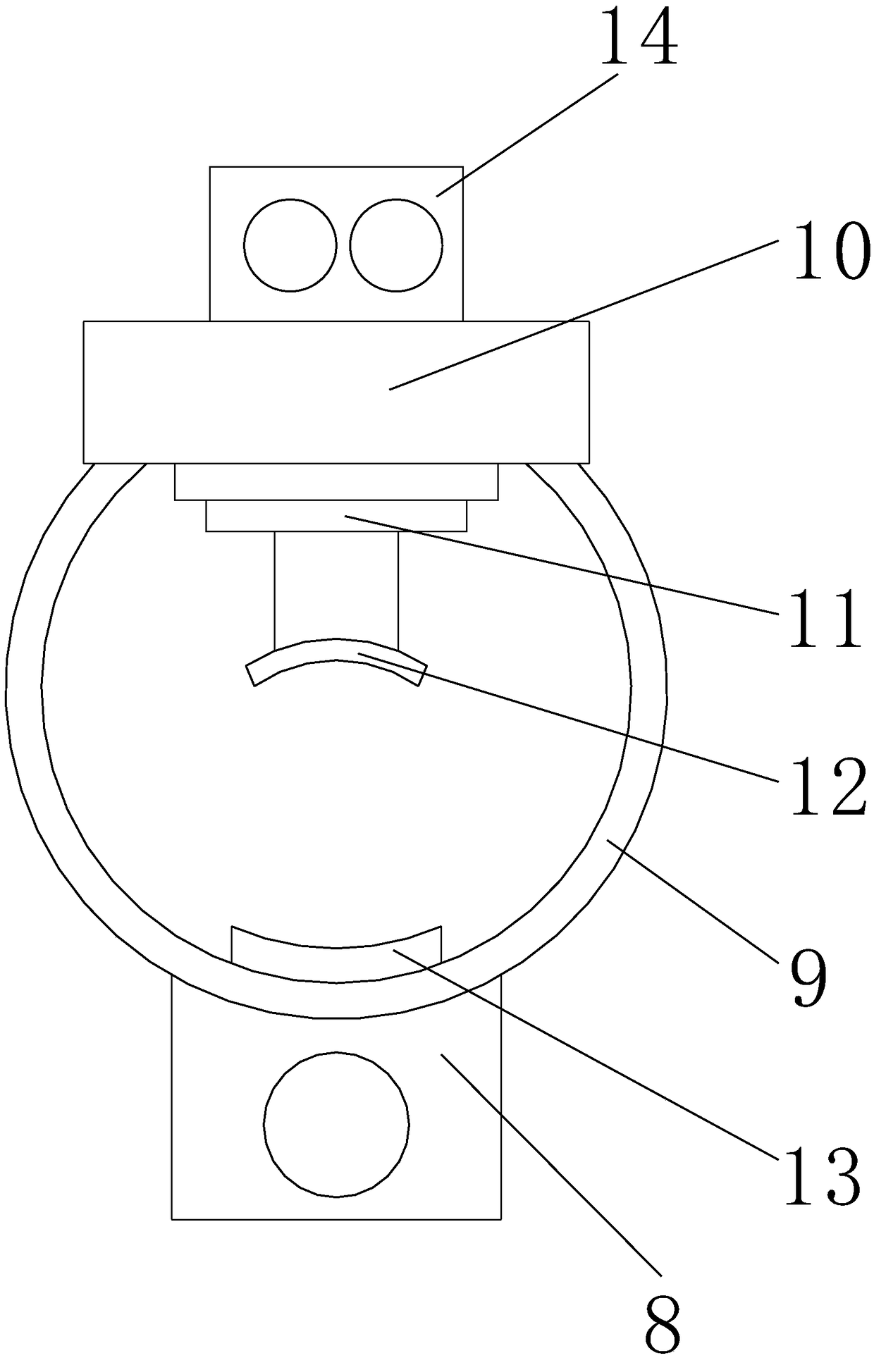 Bamboo green removing device for bamboo processing