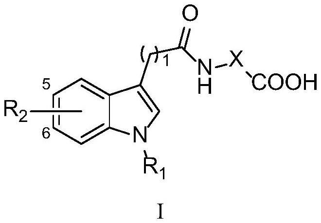 Indole derivative as well as preparation method and application thereof