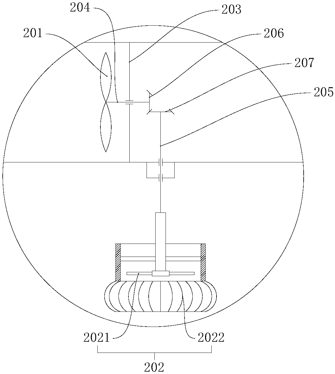 Unpowered ventilation device and tunnel