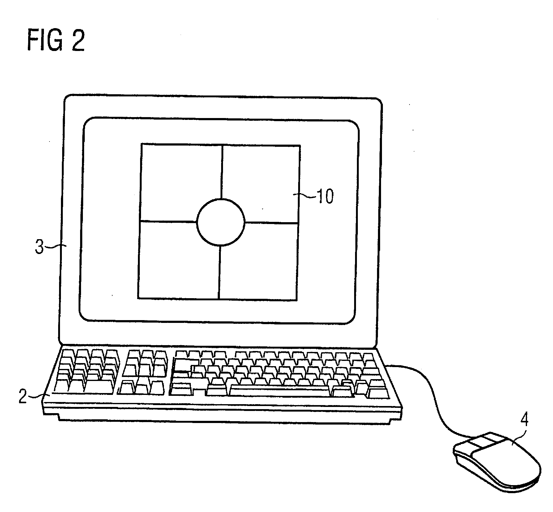 Method and user interface for the graphical presentation of medical data