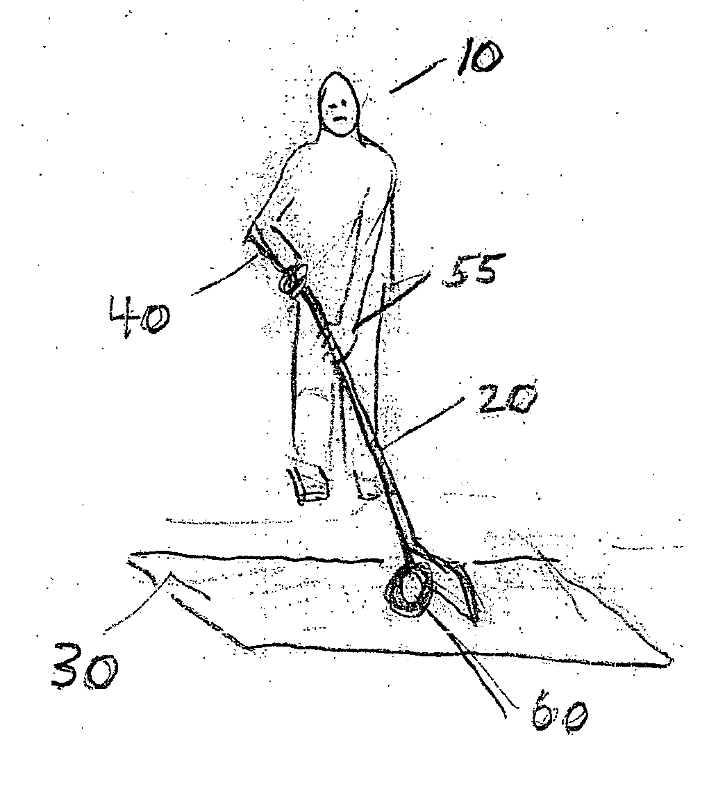 Method and apparatus for hockey stick handling training