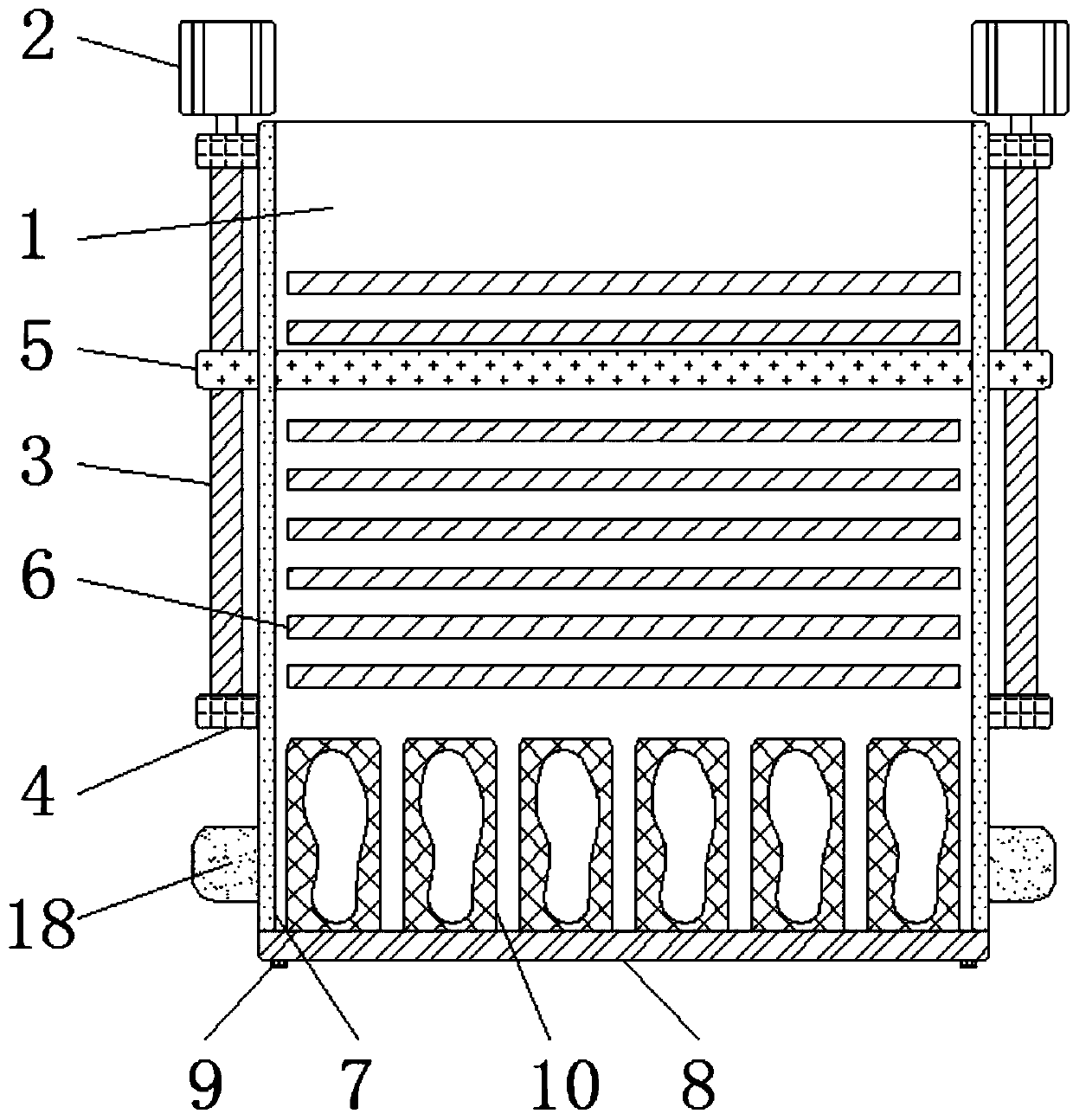 Preparation process of insole board for shoes