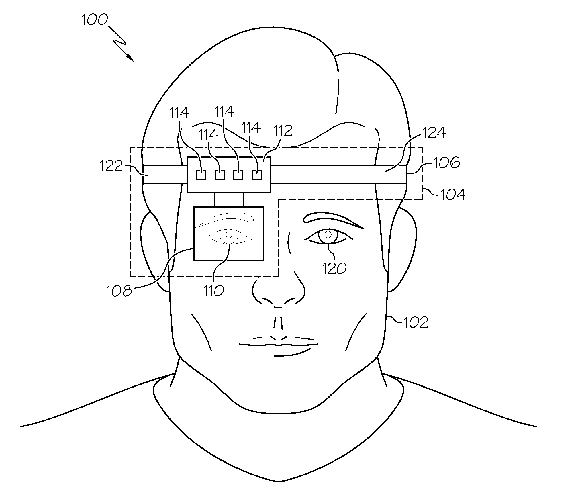 Near-to-eye tracking for adaptive operation