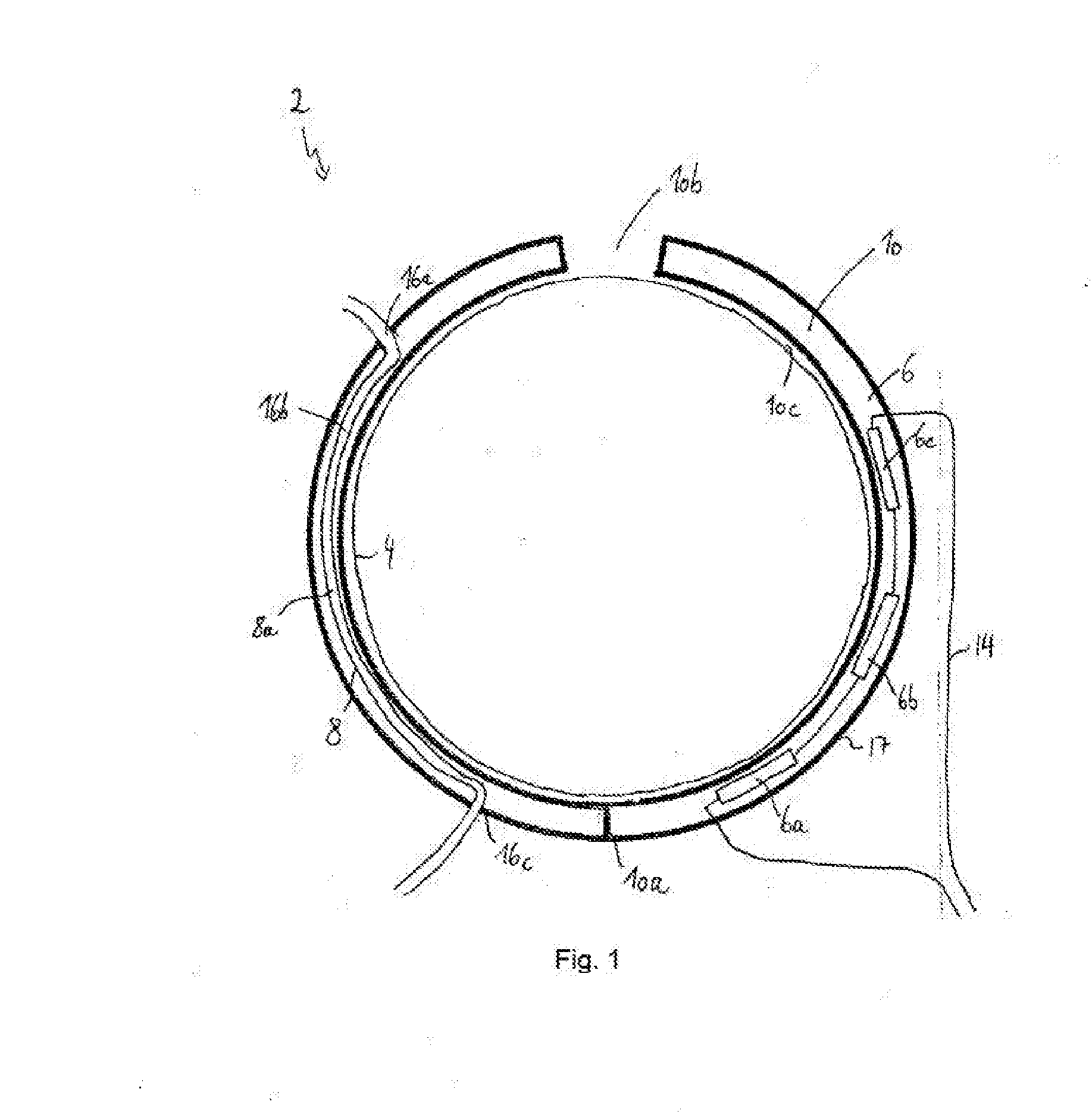 Temperature control device, use and arrangement