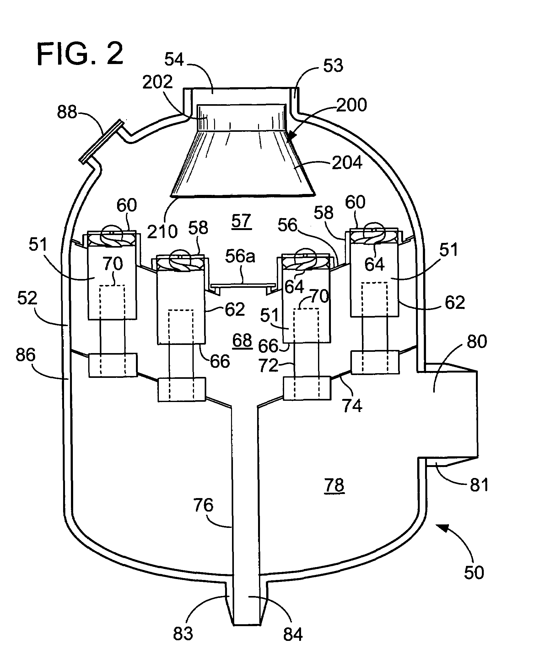 Diffuser for separator vessel