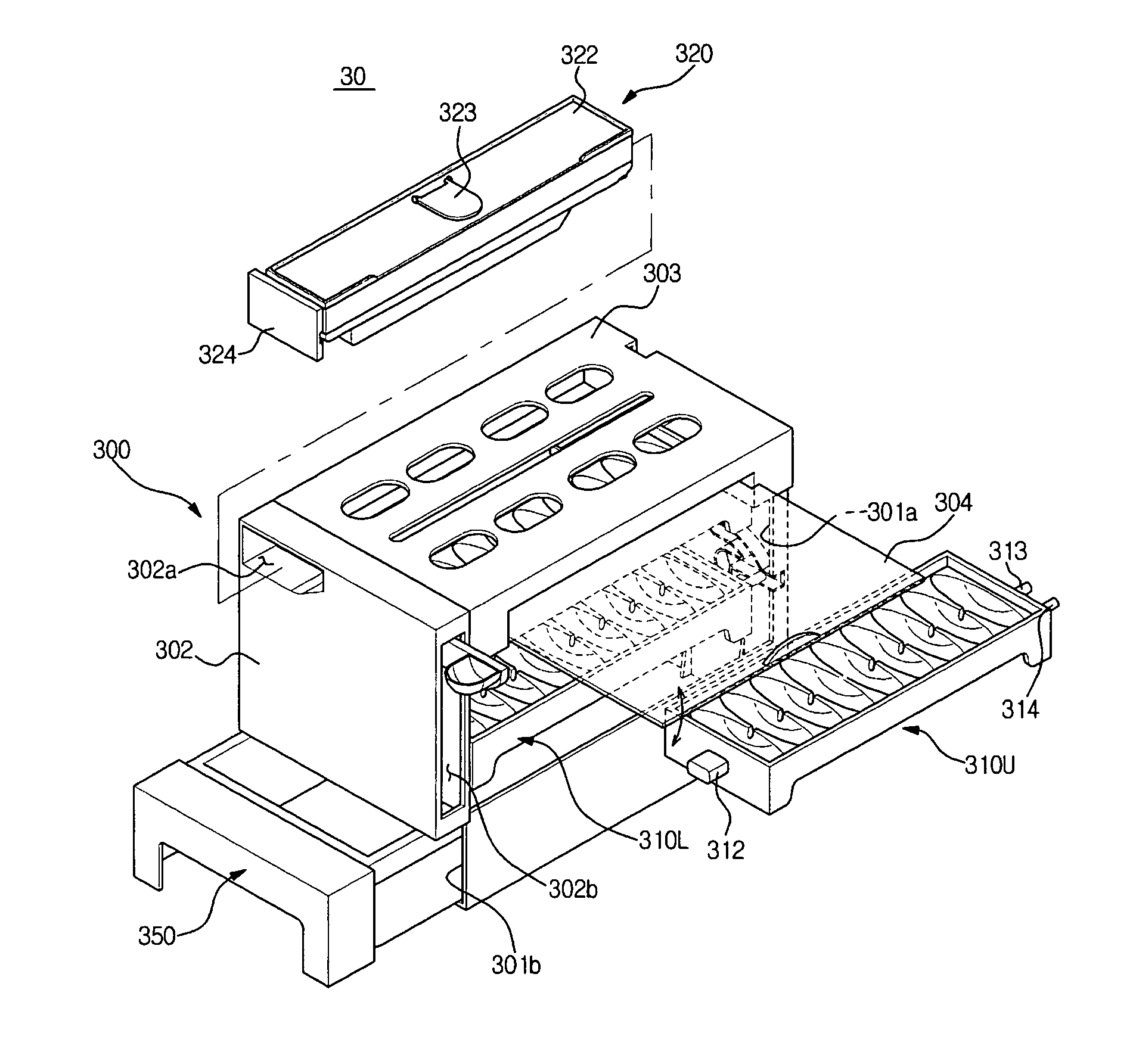 Ice making unit and refrigerator having the same