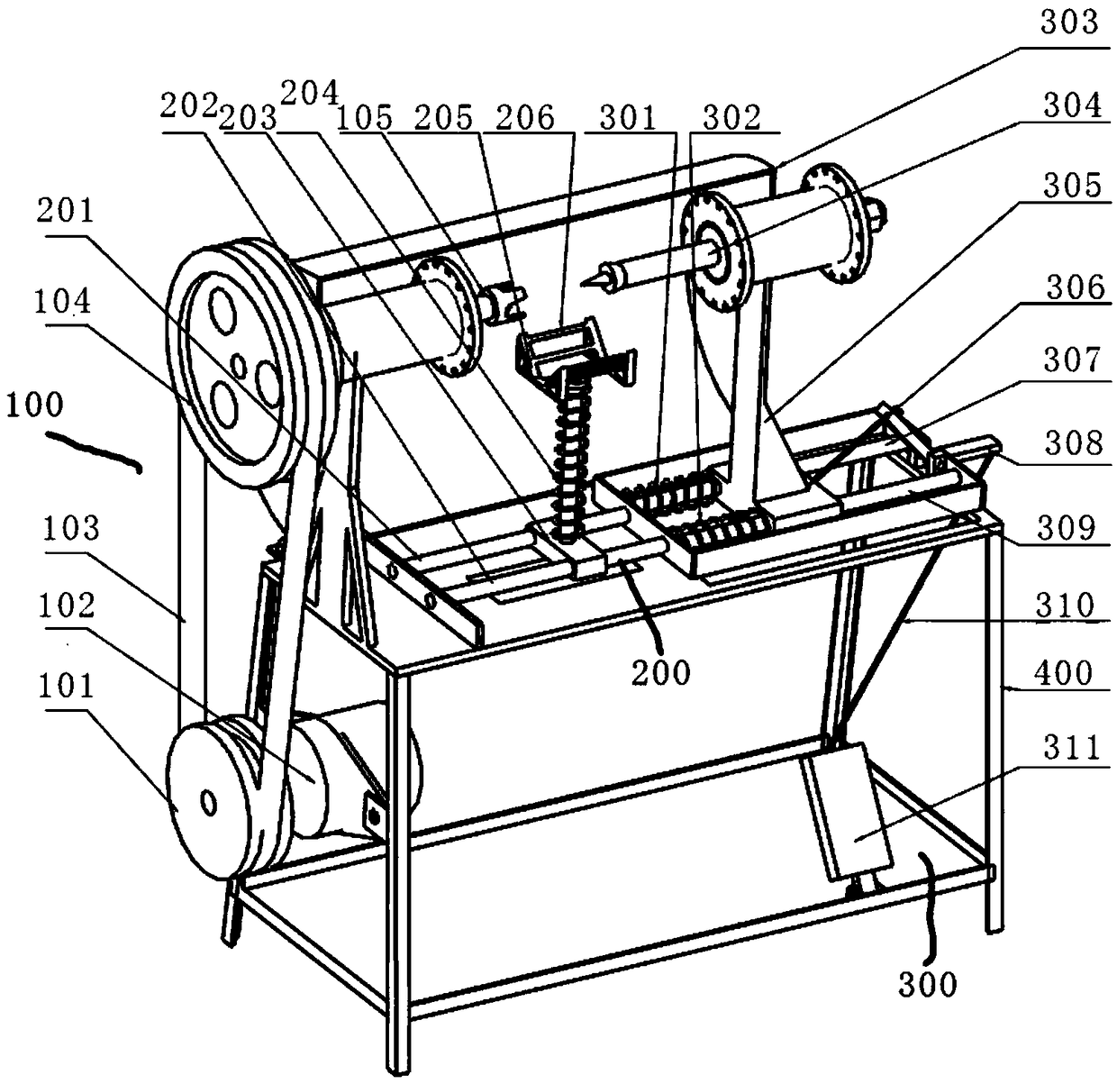 Semi-automatic fruit peeling device