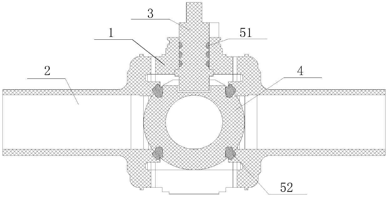 Novel PE sealing ball valve