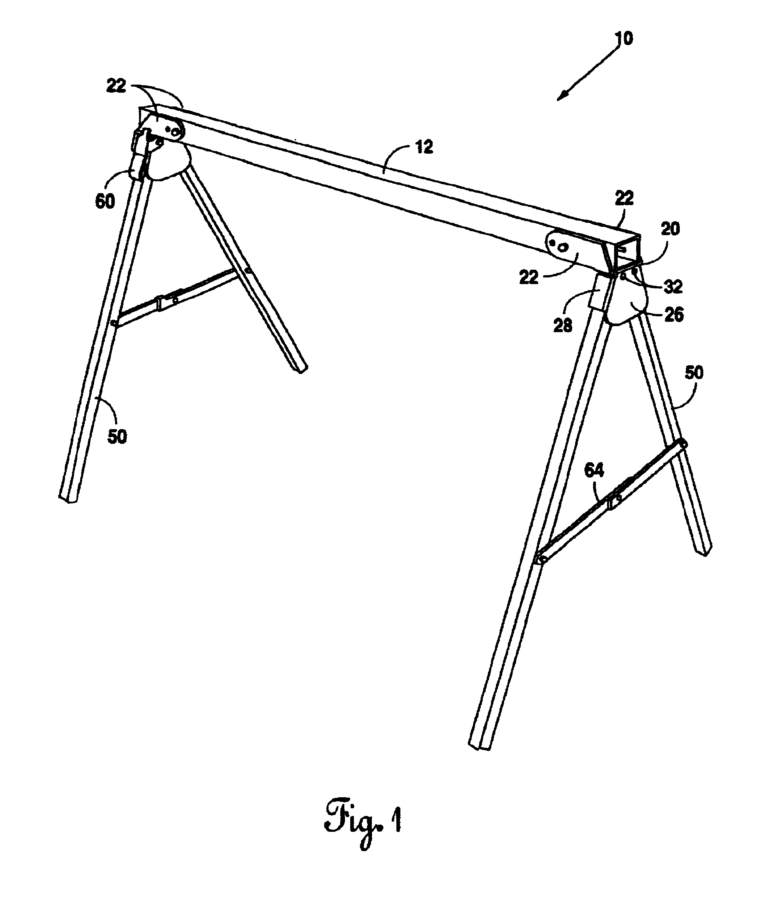 Collapsible support assembly