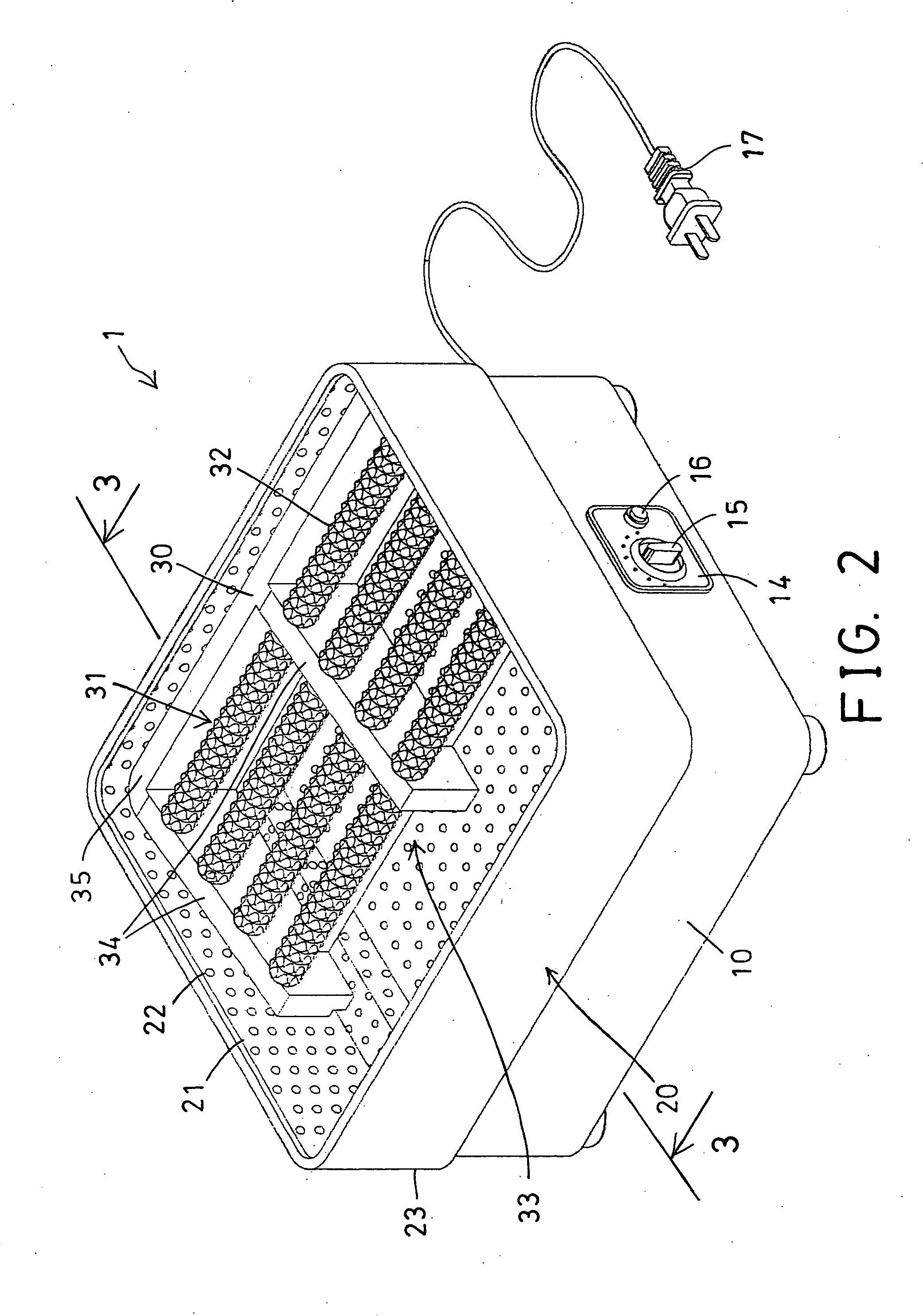 Foot soak tray having massage device