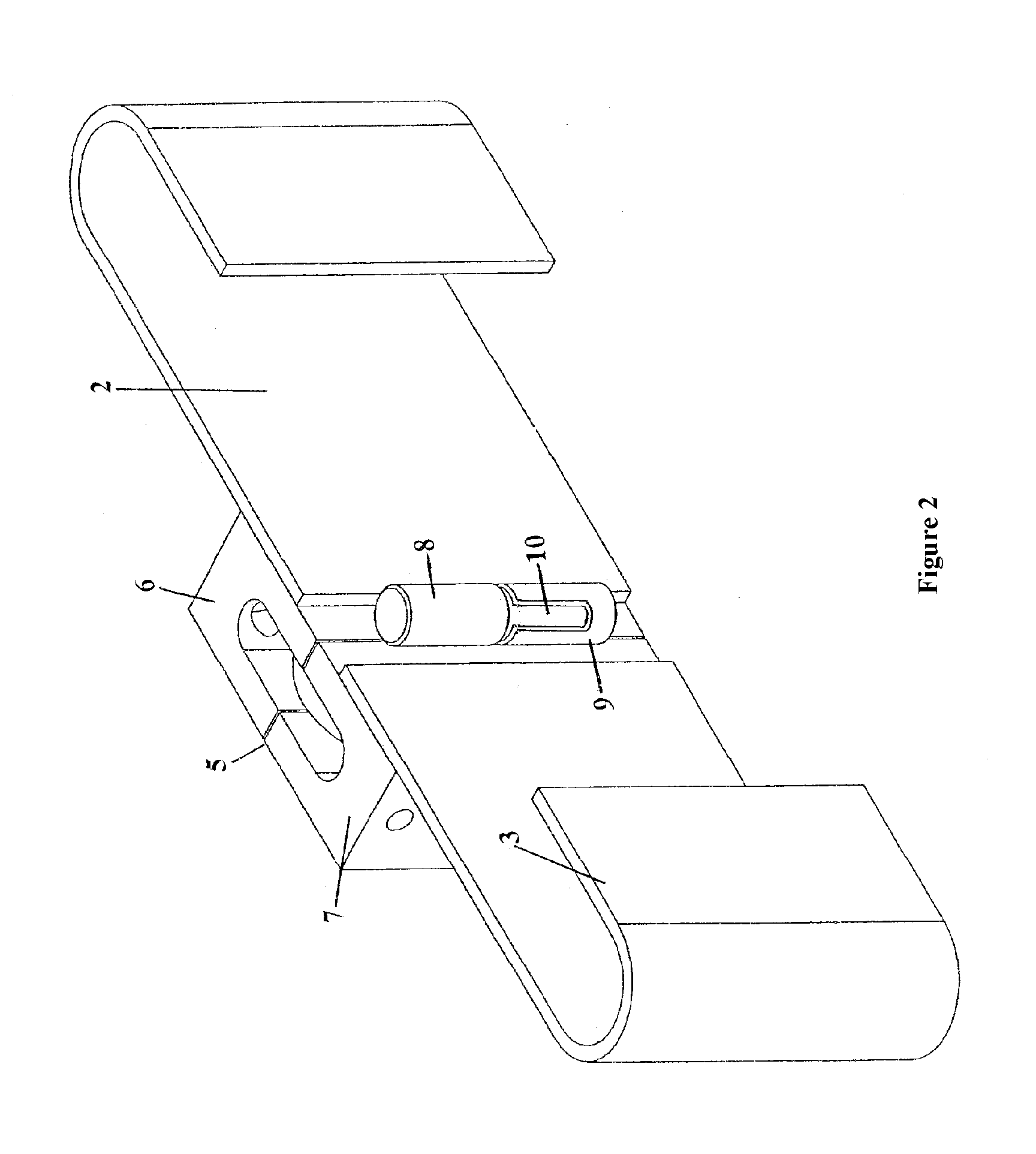 Device for locking containers