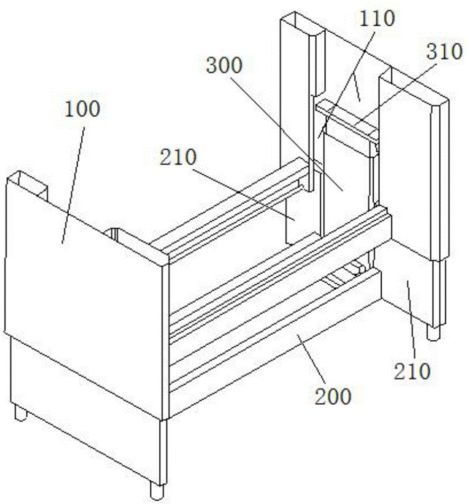 Lifting device for bench surface of cutting-up bench and cutting-up bench