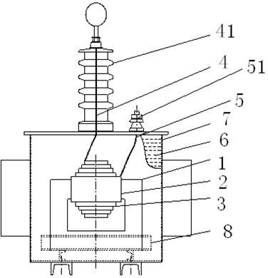 High-frequency testing transformer