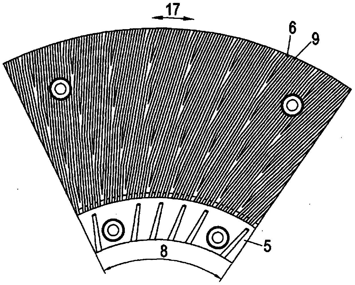 Processing accessories for processing water-based suspended fiber materials