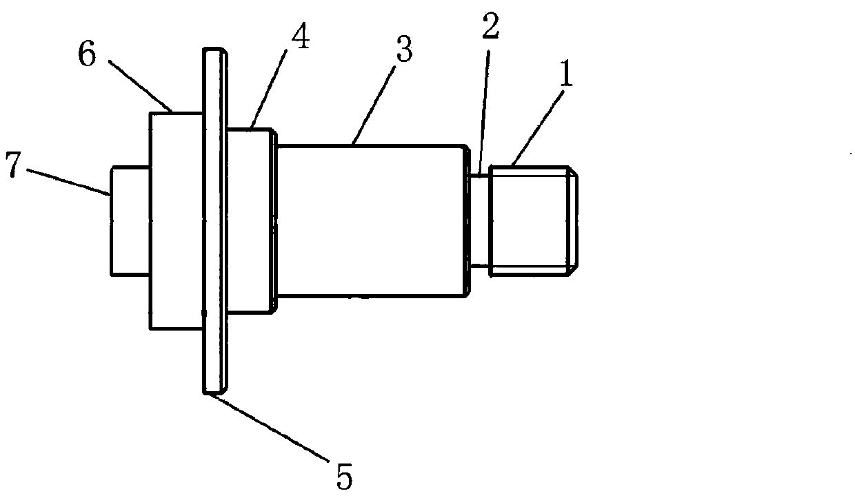 Counter shaft of viscosity meter