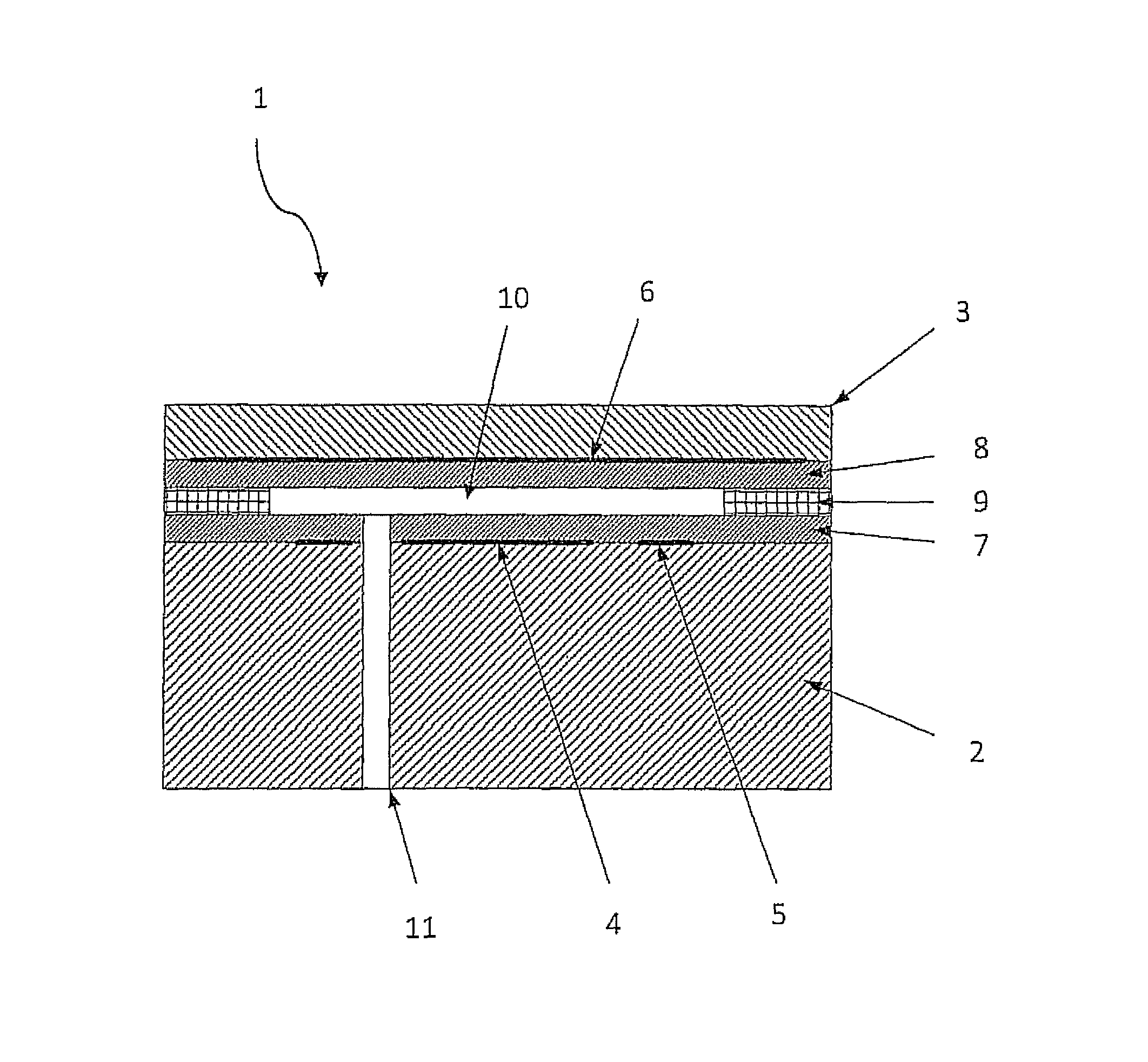 Method and apparatus for a pressure measuring cell