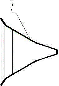 Contour processing clamp for bending part