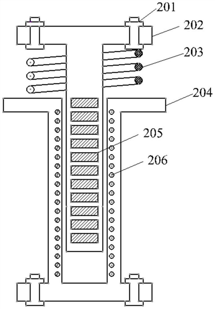 Vibration control and energy recovery device and method for free piston internal combustion engine generator